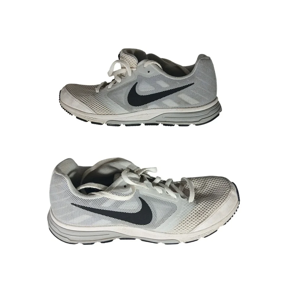 Nike Zoom Fly White Grey Black Running‎ Shoes 652829-100 Mens 8 Womens 9.5